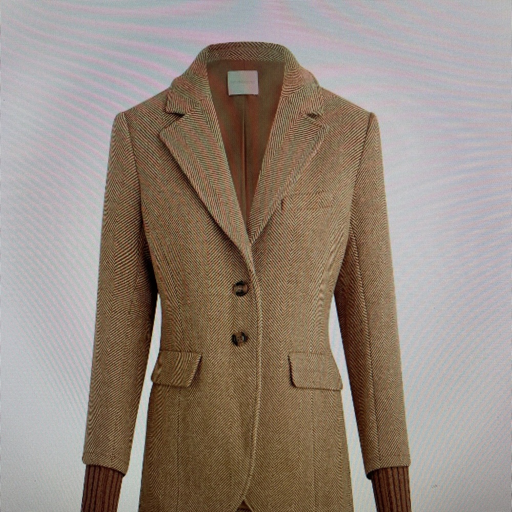 Favorite Daughter Herringbone Tan Blazer